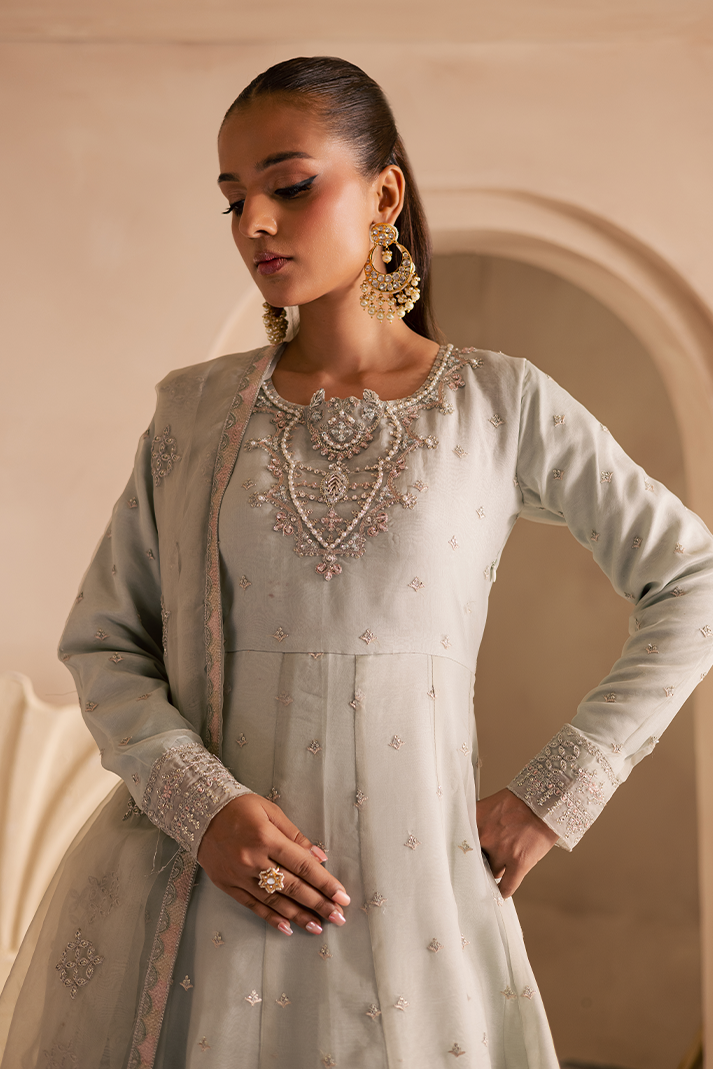 silk frock dress
