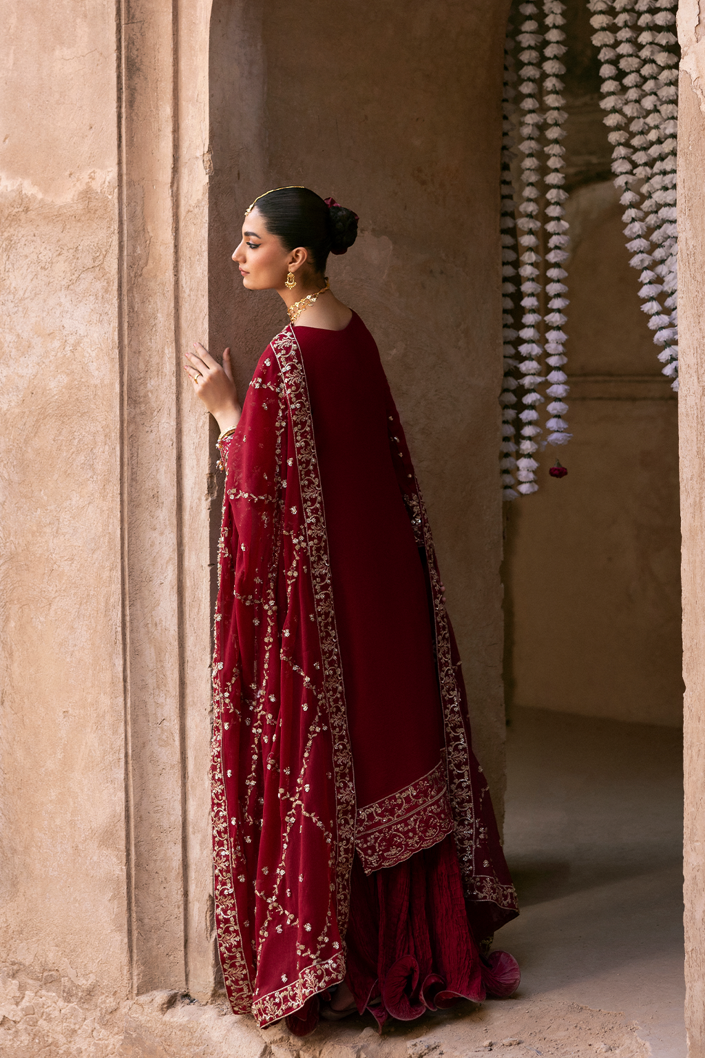 red formal dress long