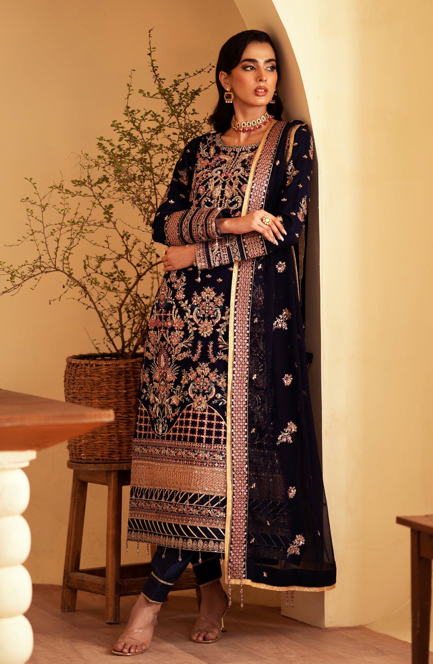 velvet long dress formal