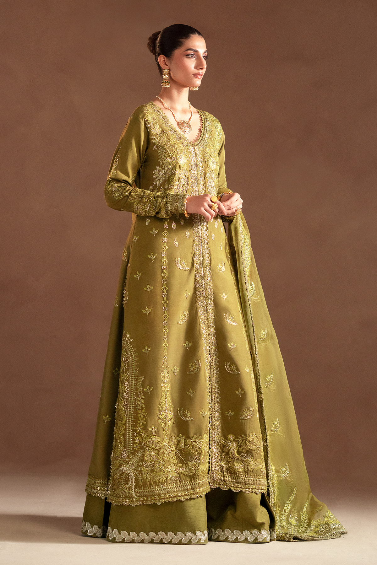 long sleeve silk dress