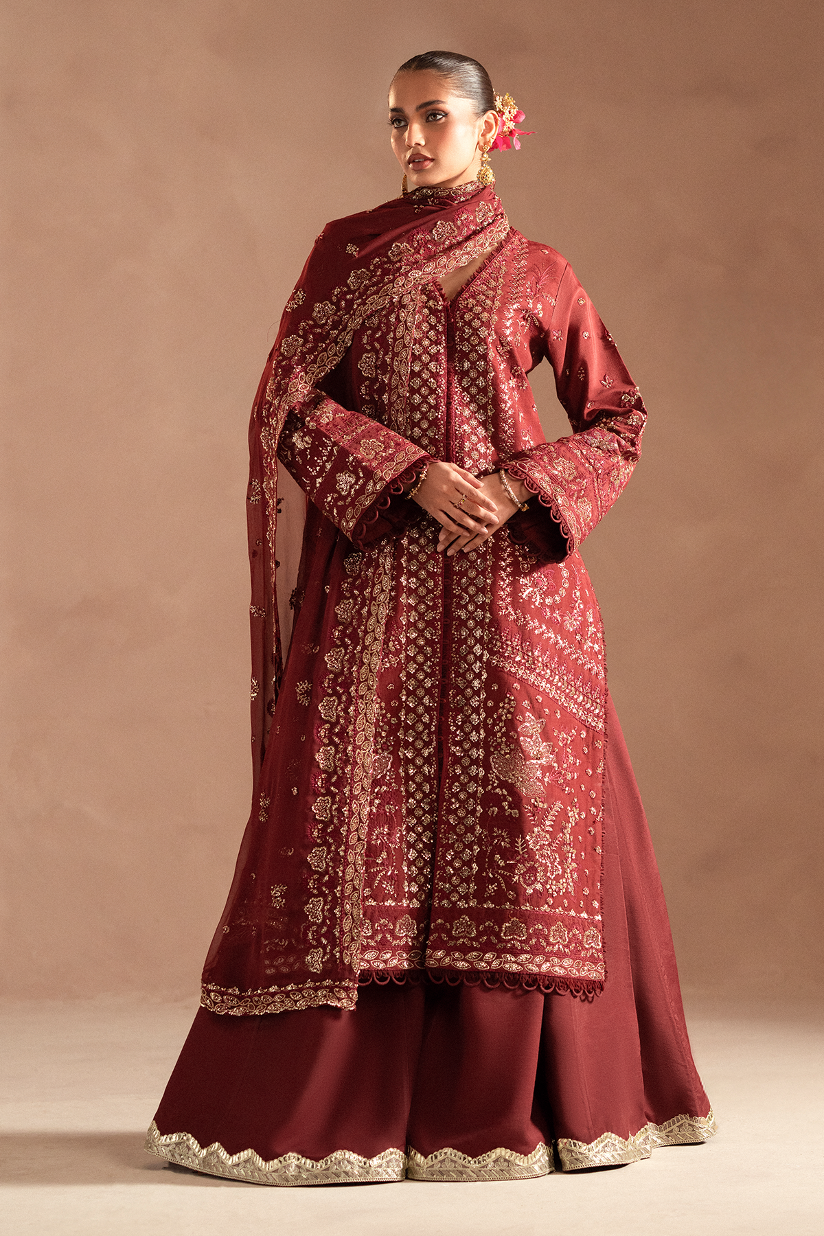red silk dresses