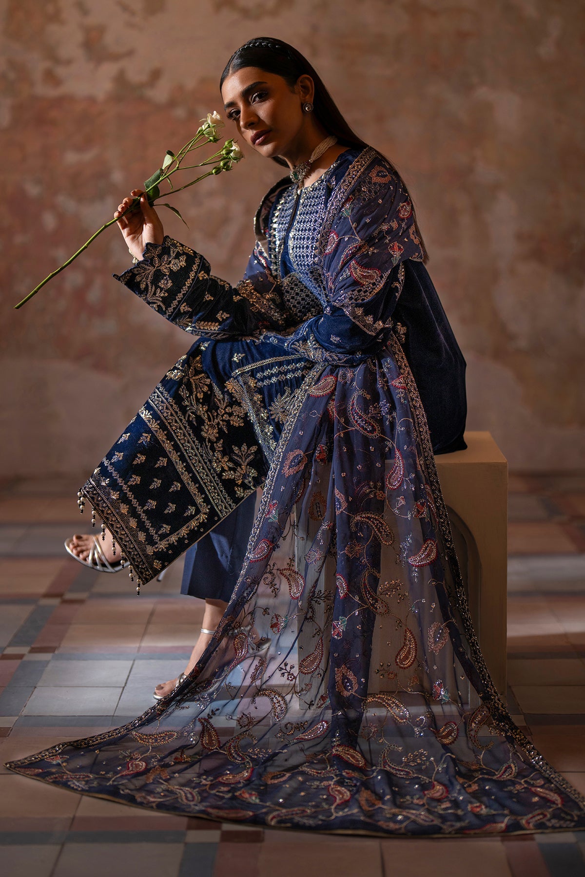 best blue velvet formal dress
