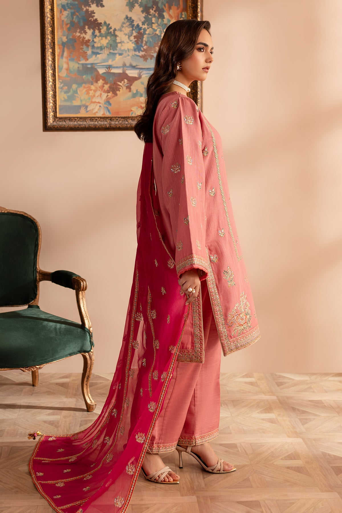 silk maxi gown