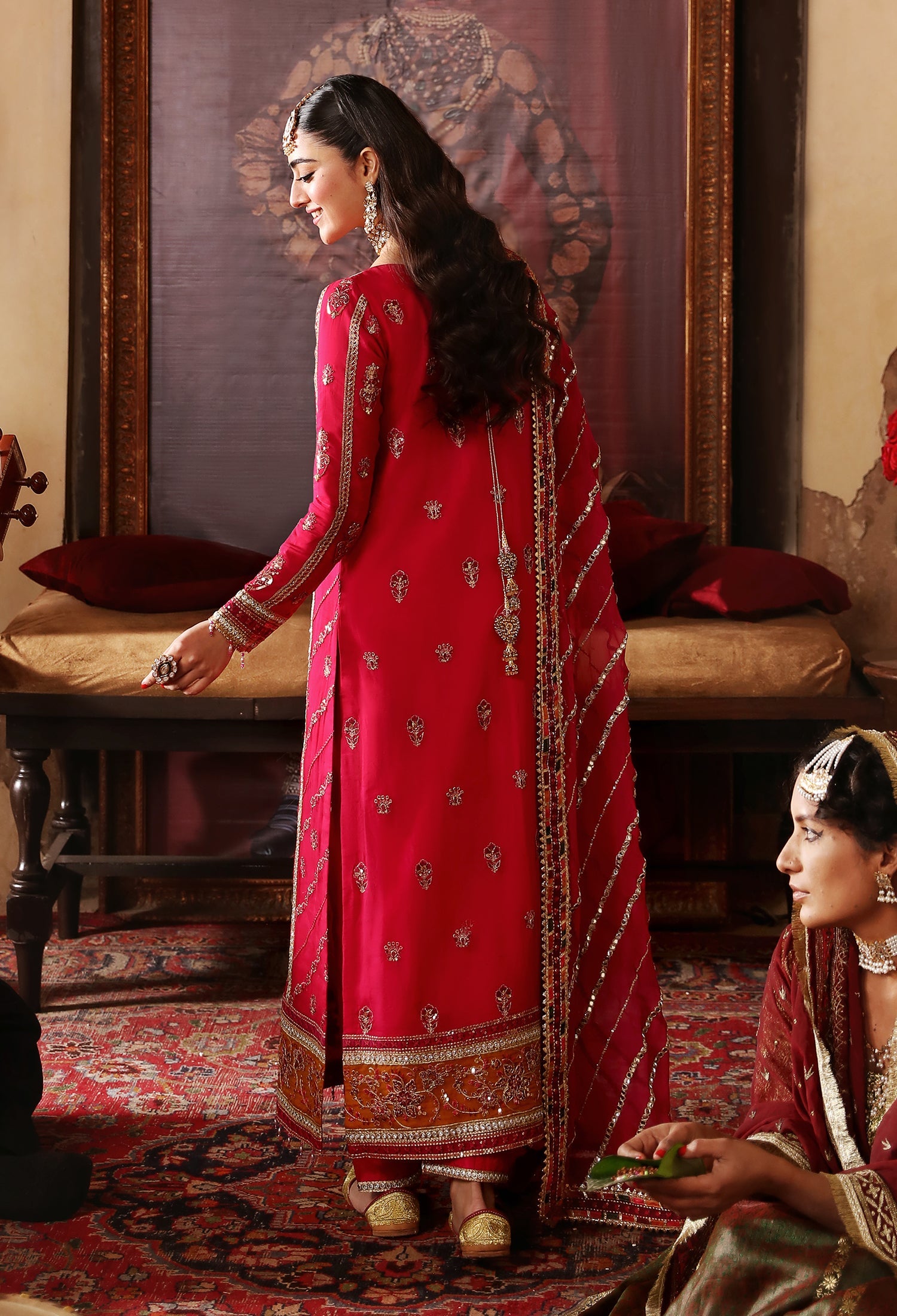 red formal dress