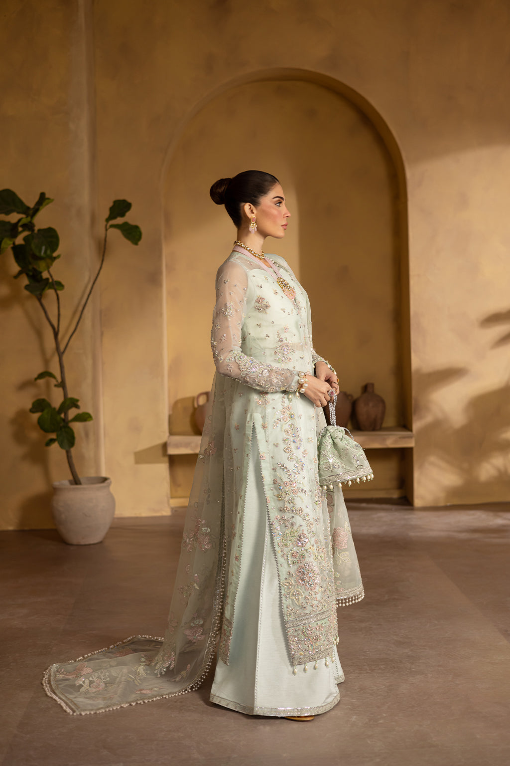 floral embroidered dress