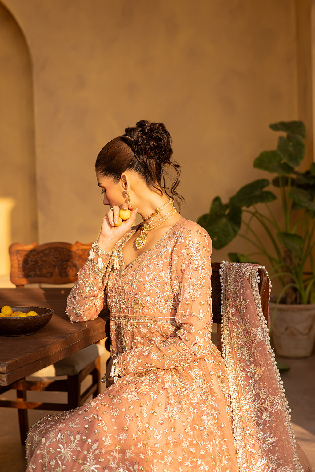 embroidered maxi for women