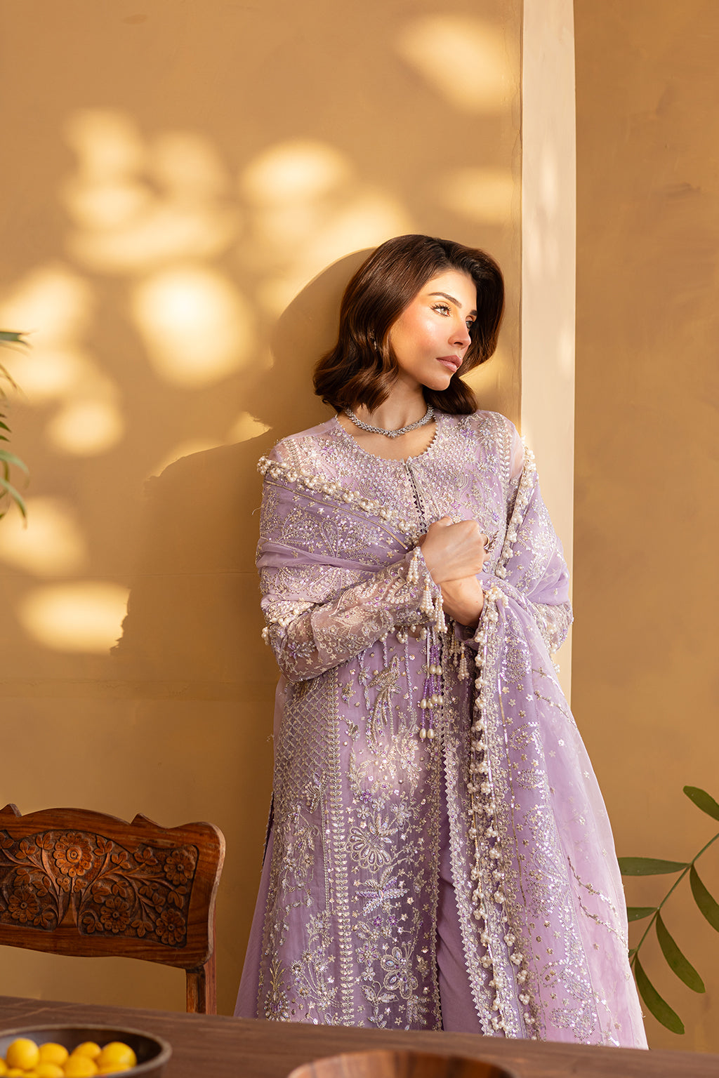 purple formal dress