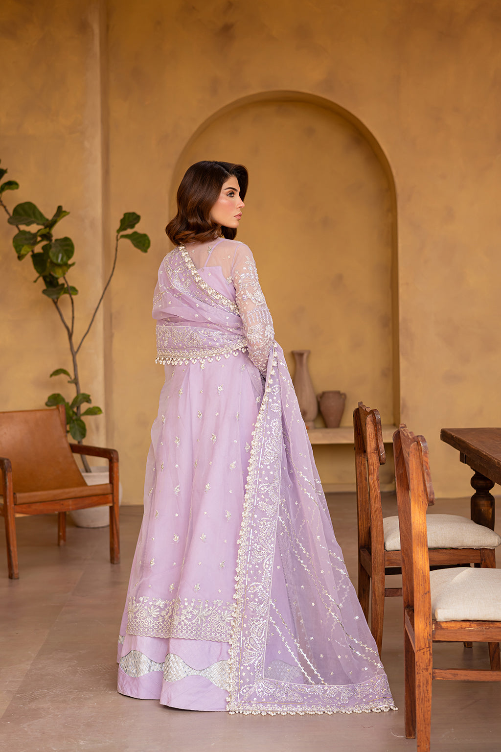 purple long dresses