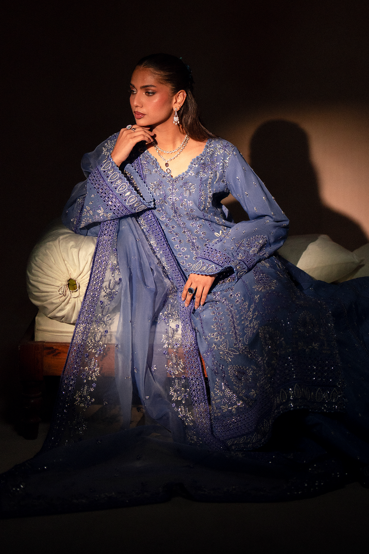 black silk dress pakistani