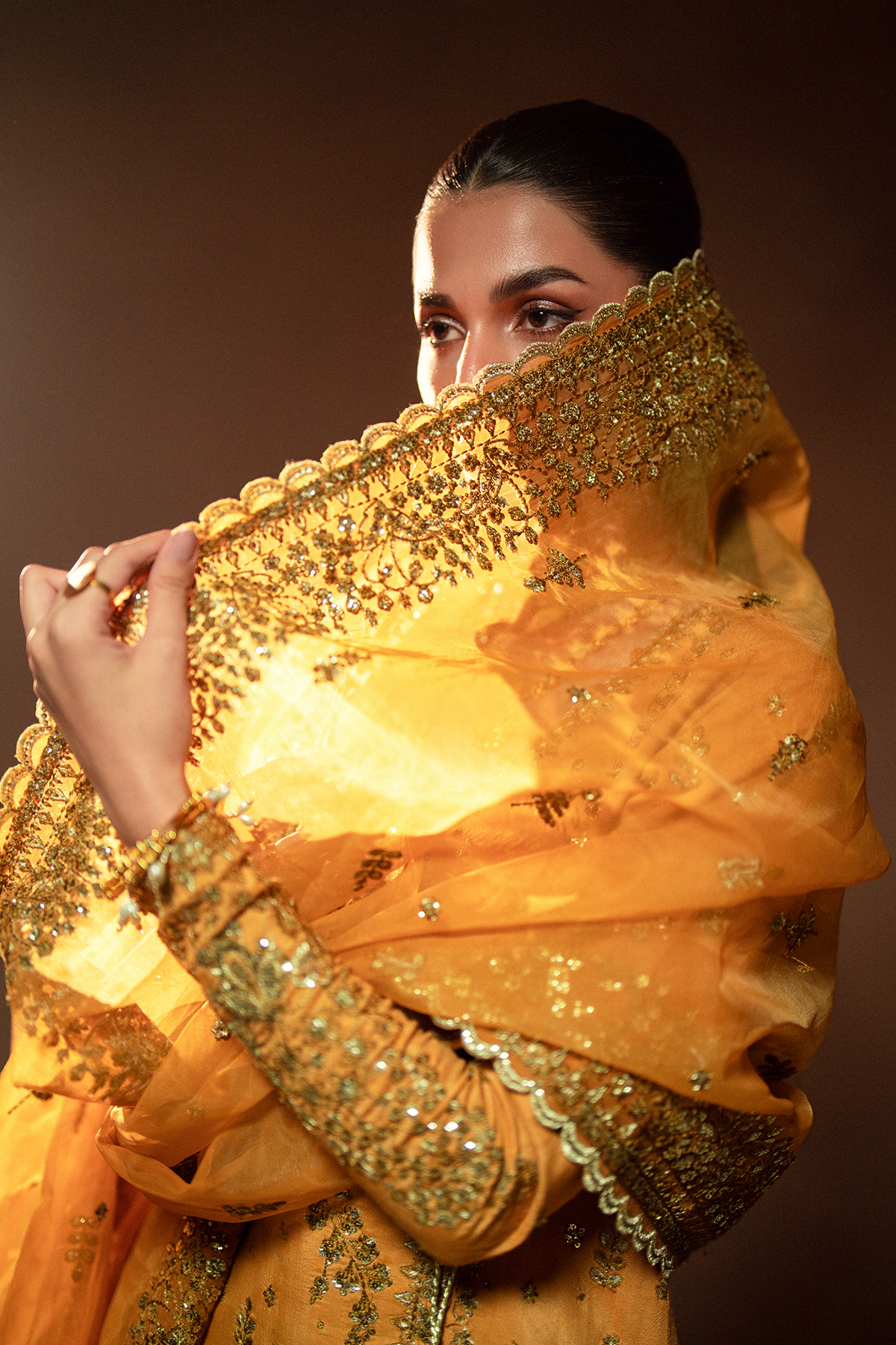 yellow dress silk