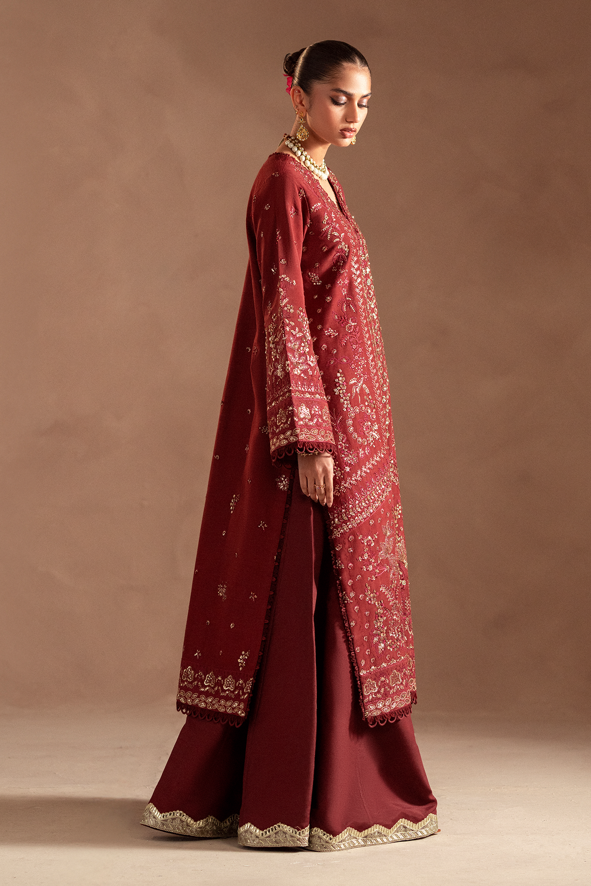 red suits for women